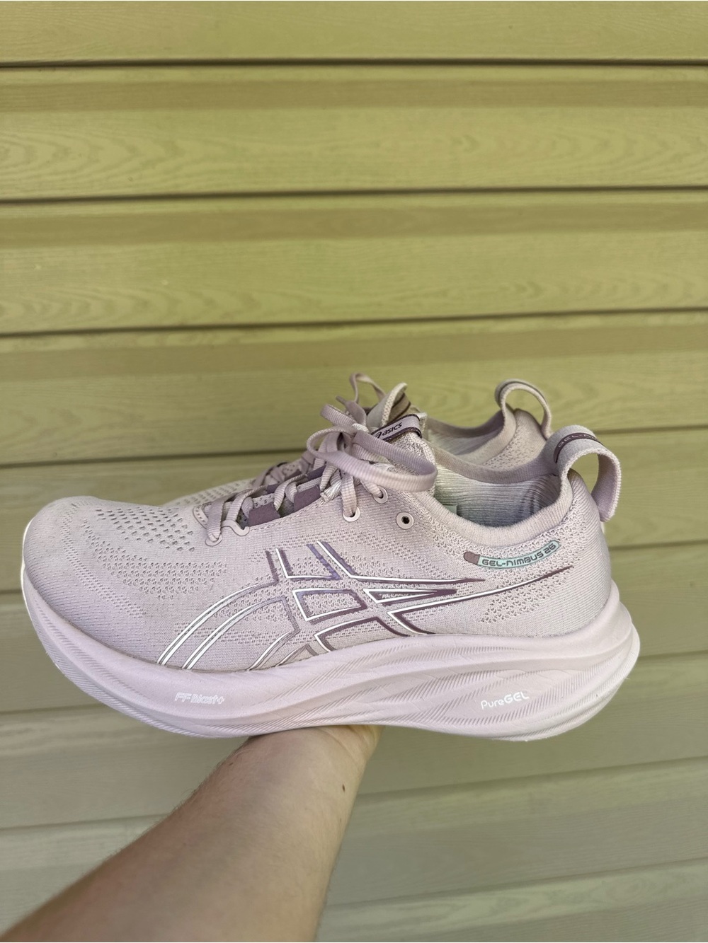 Asics Gel Nimbus 26 Sneaker Running 9.5Wide Women Watershed Rose Pink